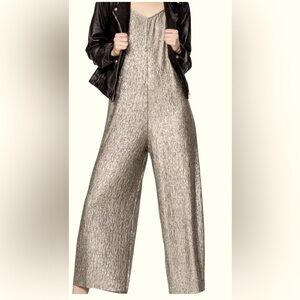 Pull & Bear shiny metallic Jumpsuit overalls  Sz S